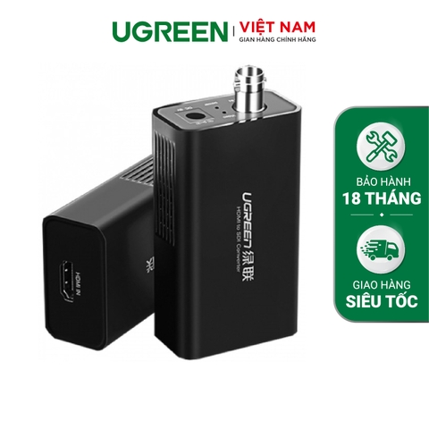 Bộ chuyển đổi HDMI sang SDI UGREEN CM132 Hỗ trợ truyền tải audio & video - Hàng phân phối chính thức - Bảo hành 18 tháng 1 đổi 1