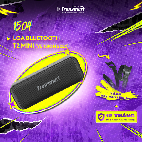 [NEW ITEM] Loa Bluetooth 5.0 Tronsmart T2 Mini | Công suất 10W TWS | Chống nước IPX7 | Thời gian sử dụng lên đến 10h | Chính Hãng - Bảo Hành 12 Tháng