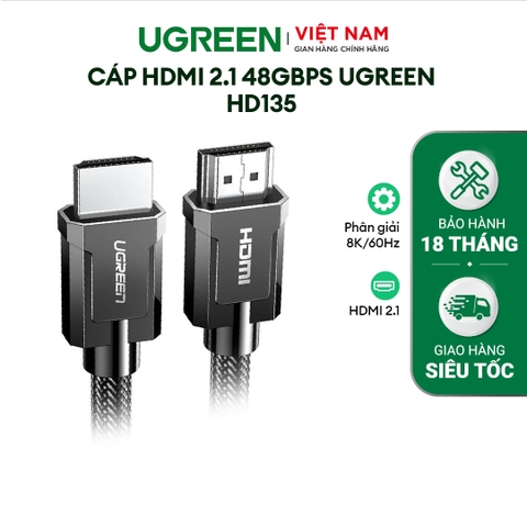 Cáp HDMI 2.1 hỗ trợ 8K@60Hz HD135