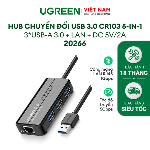 NEW USB 3 Combo—USB  10/100Mbps Ethernet + 3 ports USB 3 Hubblister package