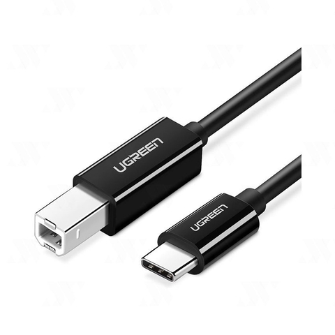 UGREEN USB-C Male to USB-B 2.0 Male Printer Cable ABS Plastic Case (Black)