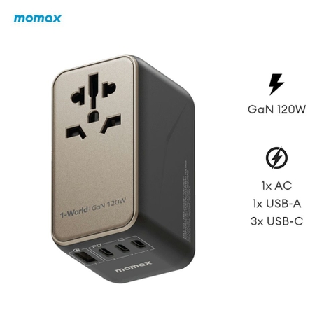 Ổ Cắm Điện Du Lịch 120W GaN 1-World Bộ Đổi Nguồn AC UA15GSD