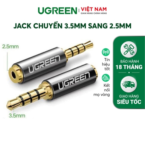 Cáp chuyển đổi 2.5mm đực ra 3.5mm cái 20502