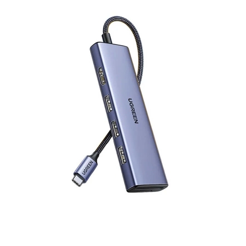 Bộ chuyển đổi USB-C sang 3*USB 3.0+HDMI+SD/TF hỗ trợ 4K Ugreen (20956A)