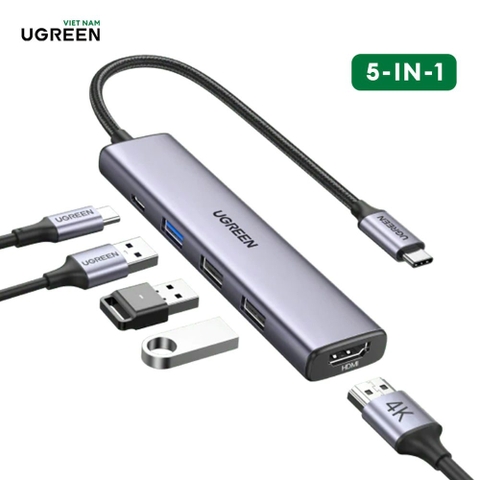 Hub chuyển đổi Type C 5 in 1 CM475