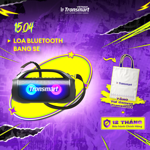 Loa Bluetooth di động TRONSMART BANG SE – Đèn LED - Công suất 40W - Chống nước IPX6 - Hàng chính hãng - Bảo hành 12 tháng