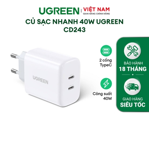 Củ sạc nhanh 40W CD243