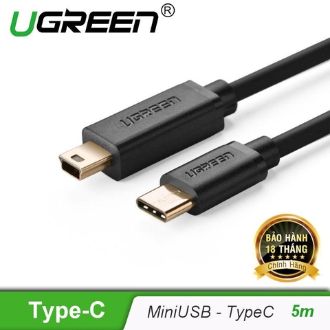Dây USB Mini to Type-C mạ vàng US153