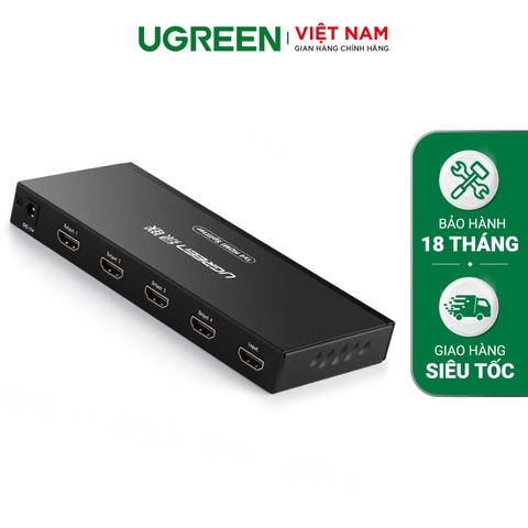 Bộ chia HDMI 1 ra 4 vỏ sắt-0-Đen-40202 EU