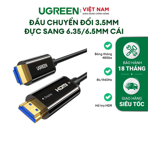 UGREEN 8K HDMI Male to Male Fiber Optic Cable HD141