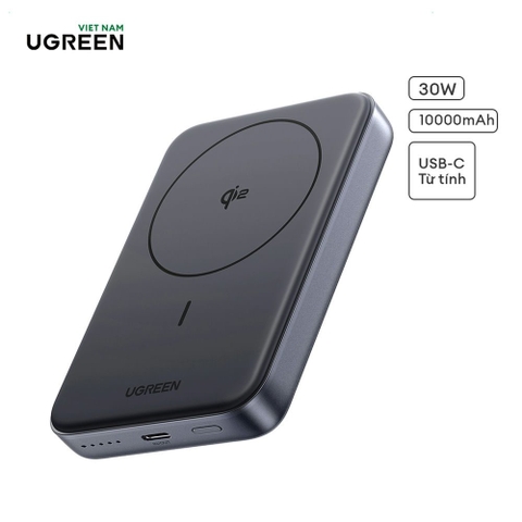 Pin sạc dự phòng không dây 10000mAh 30W Ugreen PB761 Qi2