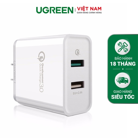 Quick Charge 3 USB 2 Ports Charger