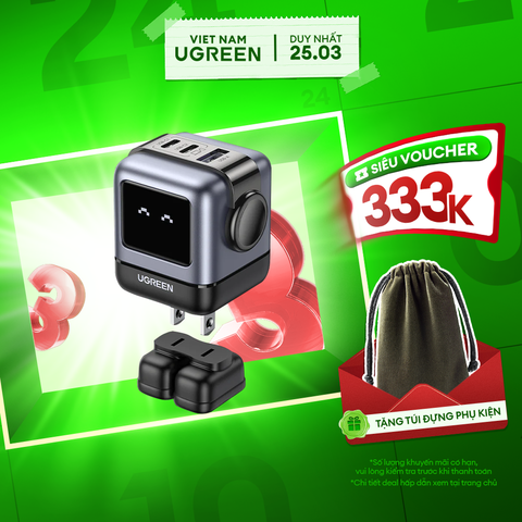 Củ sạc GaN Robot 65W CD361