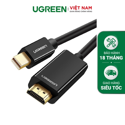 Cáp chuyển đổi mini DisplayPort sang HDMI Dài 2M MD101 10404  (Màu Trắng)