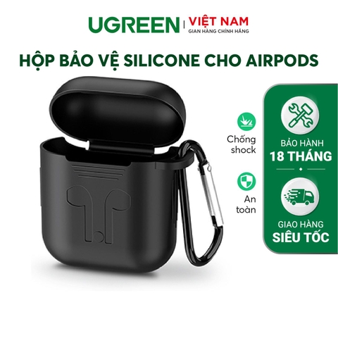 Hộp bảo vệ Airpods UGREEN 50867 - Chất liệu Silicone - 80479-đen