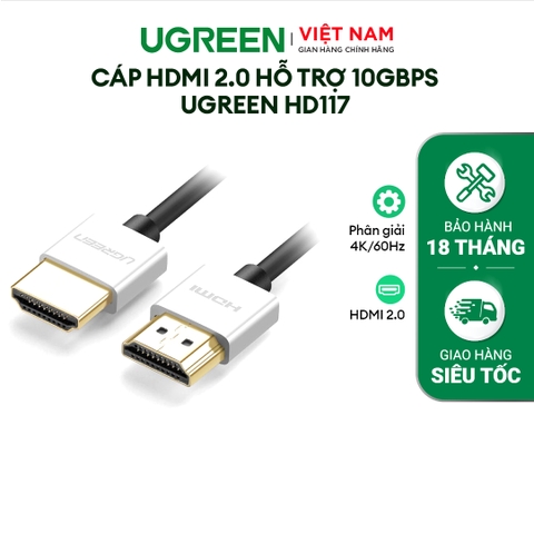 Dây HDMI 2.0 siêu mỏng đồng 100%, 19+1