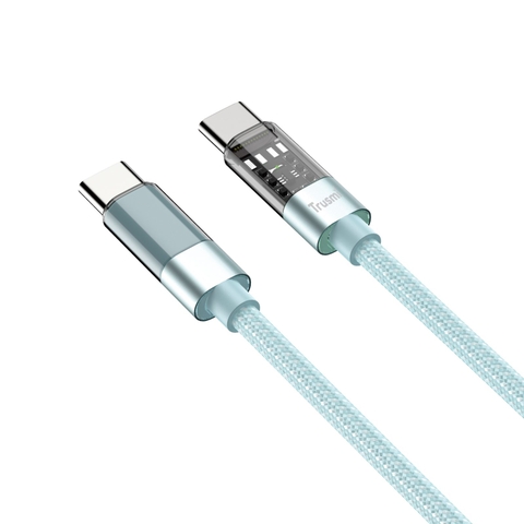 Trusmi Cáp bện LED cầu vồng 60W C to C