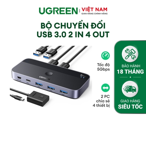 Bộ chia Hub USB 3.0 2 vào 4 ra, màu đen (15705) bộ chuyển đổi dữ liệu và không có chức năng thu phát sóng