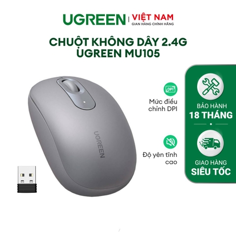 Chuột silent 2.4ghz 4 mức DPI MU105