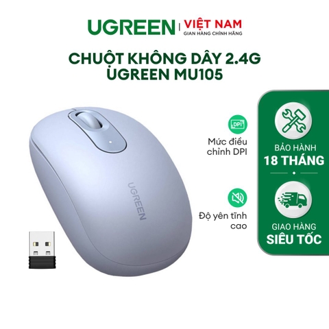 Chuột silent 2.4ghz 4 mức DPI MU105