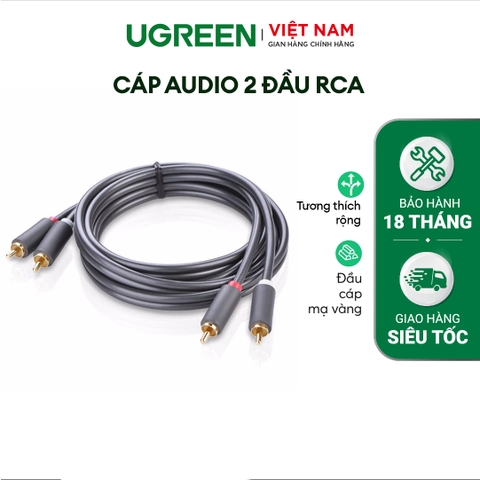 Cáp Audio 2 đầu RCA ra 2 đầu RCA AV104