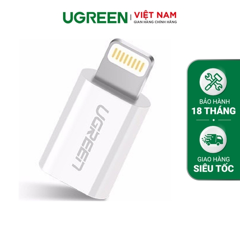 Đầu chuyển đổi Lightning to Micro USB có chứng chỉ MFI US164