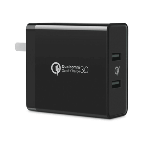 Sạc nhanh 2 cổng UGREEN CD161 - Sạc nhanh Quick Charge 3.0, tối đa 18W mỗi cổng - Sạc nhanh cho Samsung S9 S9+ S8 S8+ S7, Huawei Mate 10 P10, Oneplus 5T, Nexus 5X 6P, Xiaomi - Đen