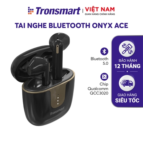 Tai nghe Bluetooth 5.0 Tronsmart Onyx Ace - Kháng nước IPX5 - Khử tiếng ồn -Hàng phân phối chính hãng - Bảo hành 12 tháng
