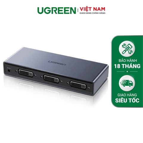 Bộ chia màn hình DVI (24+1) UGREEN CM202 Chia 1 cổng ra 2 cổng cao cấp - Hỗ trợ độ phân giải 1080P@60HzWG11 - Hàng phân phối chính hãng - Bảo hành 18 tháng 1 đổi 1