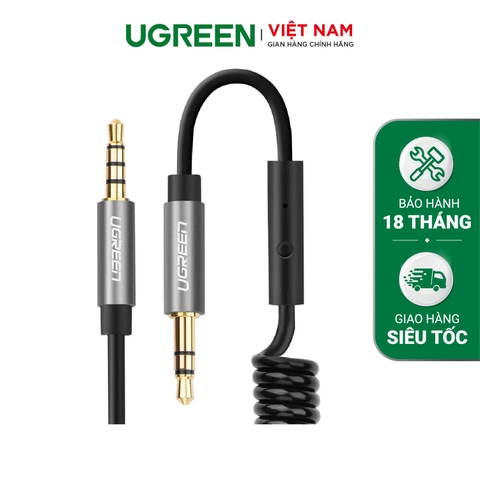 Dây Audio 3.5mm dạng lò xo có MIC AV129