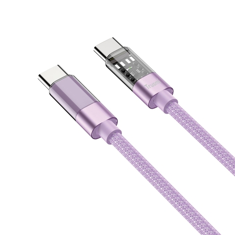 Trusmi Cáp bện LED cầu vồng 60W C to C