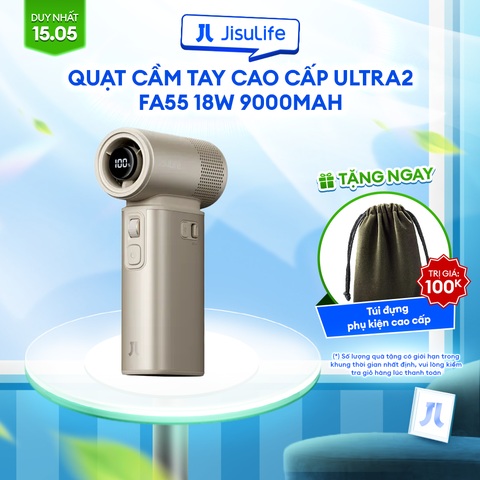 Quạt cầm tay cao cấp Jisulife FA55 Ultra2 9000mAh