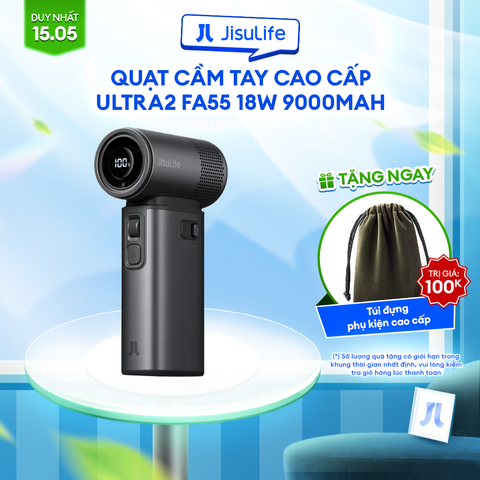 Quạt cầm tay cao cấp Jisulife FA55 Ultra2 9000mAh
