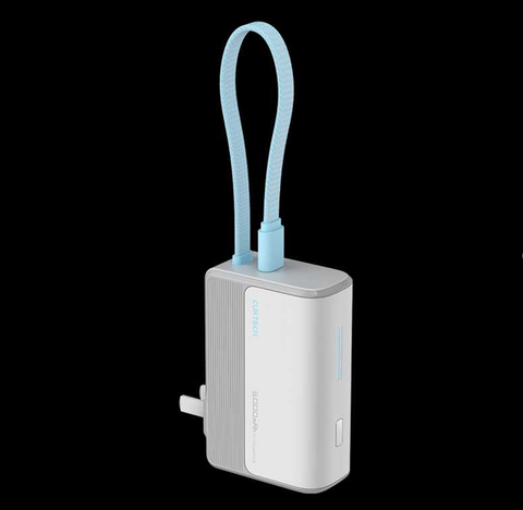 Pin dự phòng CUKTECH CP13 5000mAh + sạc nhanh 3 cổng GaN 33W kèm phích cắm BA301