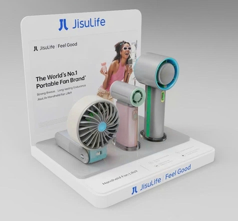 Kệ trưng bày Quạt Jisulife mẫu 2025
