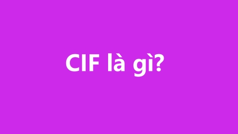 CIF là gì?