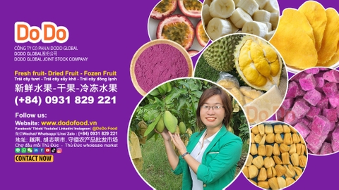 Tiềm năng rau quả cấp đông và chế biến