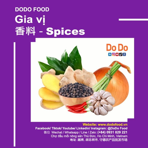 Cách dùng gia vị trong ẩm thực Việt