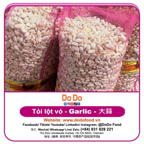 Tỏi lột vỏ - DODO FOOD