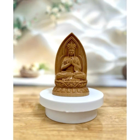 TƯỢNG ĐỊA TẠNG BỒ TÁT CAO 13CM, GỖ BEECH
