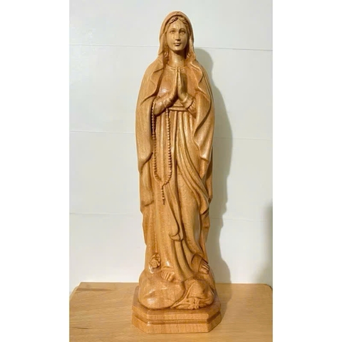 TƯỢNG ĐỨC MẸ LỘ ĐỨC,  CAO 25CM