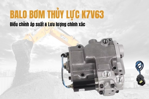 Review balo bơm thủy lực K7V63 – Mã 07992 9N00 có EPR cho máy xúc 12–14 tấn