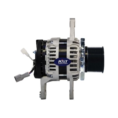 Máy phát điện Kobelco SK130-8 - 28V 100A Puly 12 rãnh Ø80mm (Dây lệch)