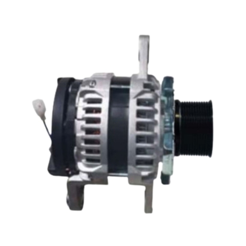 Máy phát điện Kobelco SK450-8 / CAT E320D/C - 28V 100A Puly 12 rãnh Ø80mm (Dây lệch)