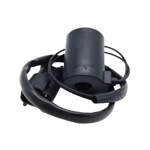 Rơ le lỗ Komatsu PC200-7 – Solenoid Valve Coil Φ14×47mm (12V/24V, giắc nhỏ)