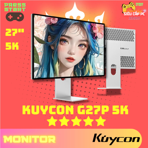 [ORDER]Màn hình Kuycon G27P 5K 27 Inch - Tấm Nền LG - Usb Type C 100W thiết kế siêu đẹp