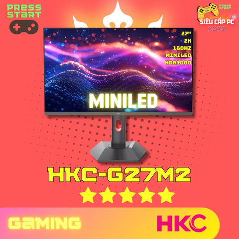 [ORDER]Màn hình HKC G27M2 27 inch 2K QD Mini LED 180Hz HDR1000 Fast IPS chuyên game và đồ họa