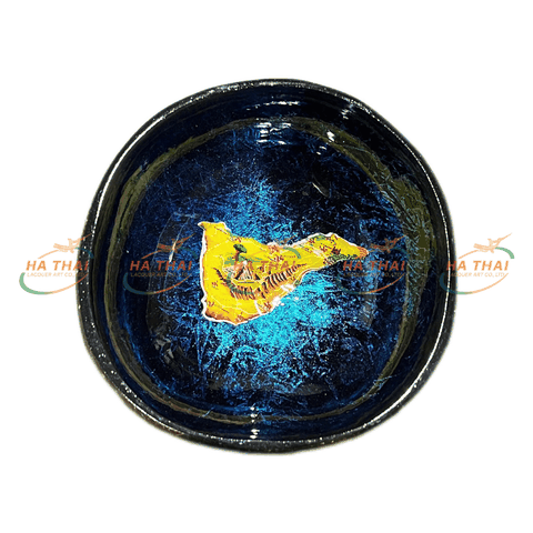 Unique Coconut Shell Bowl With Tenerife Island Map (CB073)