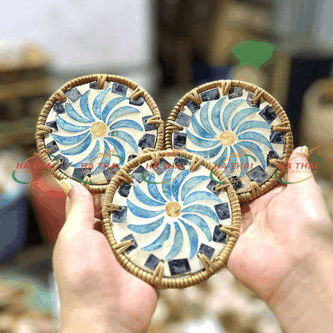 Sunflower Mother-of-Pearl Coaster - HC06