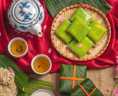 Bánh Cốm Nguyên Ninh (1 hộp 1 chiếc)